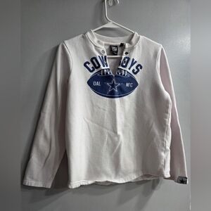 Women's NFL White Cowboys Long Sleeve Sweatshirt